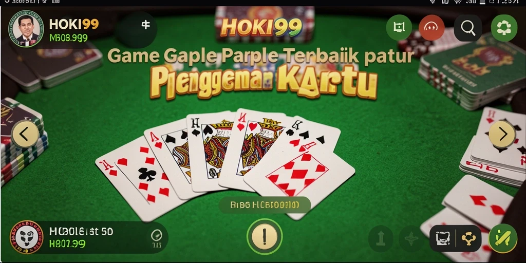 Gameplay seru Gaple di HOKI99 dengan tampilan yang menarik.
