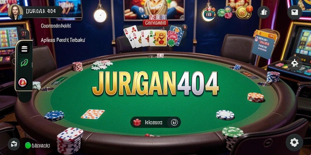 Tampilan menarik dari gameplay Poker di JURAGAN404.