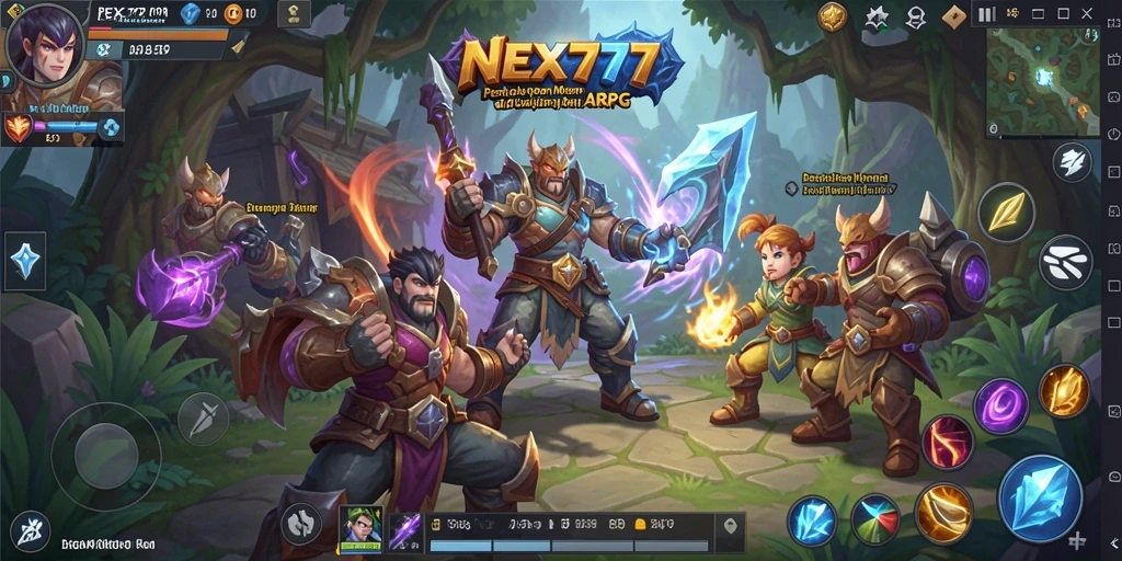 Tampilan gameplay seru dan grafis menakjubkan dari NEX777.