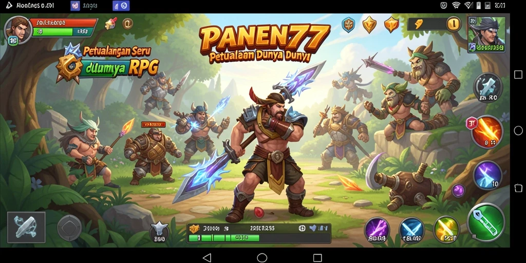 Tampilan gameplay yang mendebarkan dalam dunia RPG PANEN77.