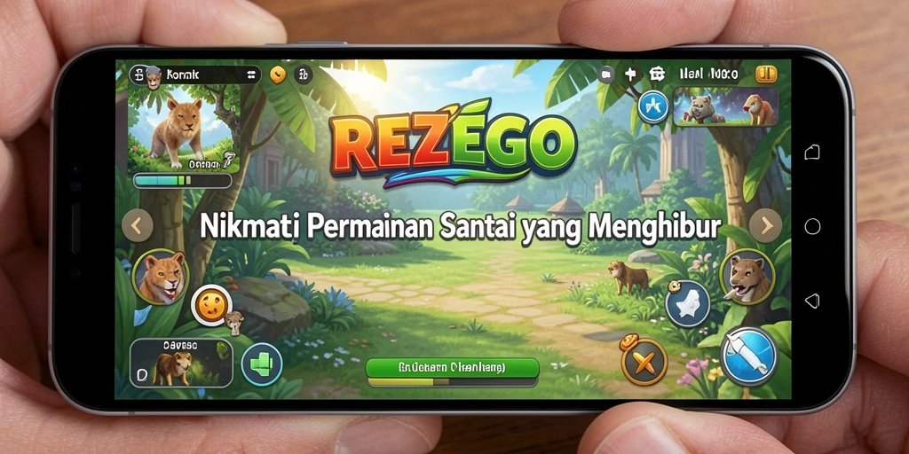 Tampilan gameplay seru dan menghibur dari REZEGO.