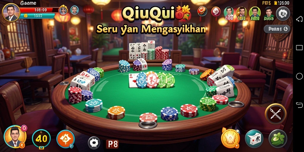 Tampilan gameplay QiuQiu yang mendebarkan di RP8.