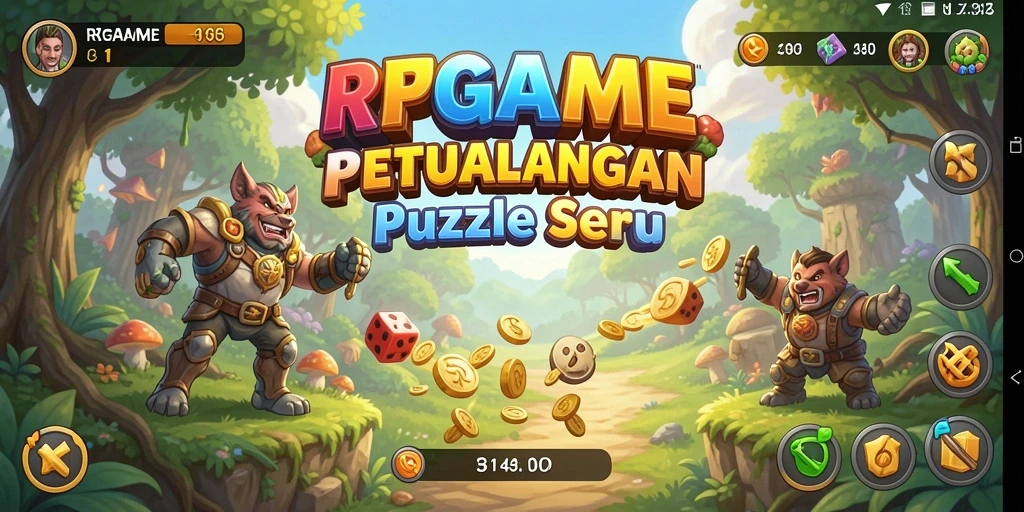 Tampilan gameplay RPGAME yang menantang dan seru.
