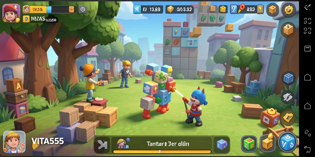Gameplay VITA555 yang menyenangkan dalam teka-teki menantang.