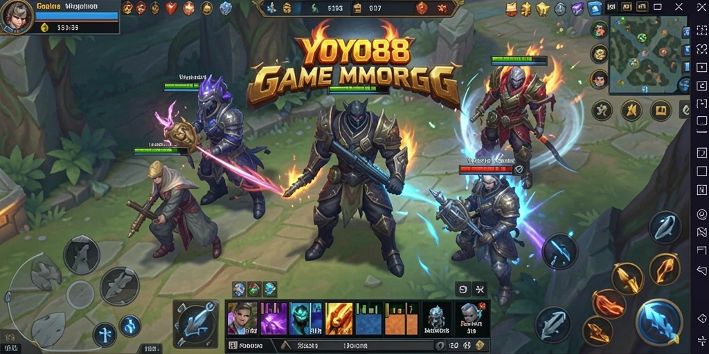 Tangkapan layar dari gameplay seru YOYO88 dalam dunia MMORPG.